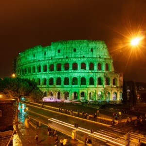 COLOSSEUM IN ROME JOINS TOURISM IRELAND’S GLOBAL GREENING